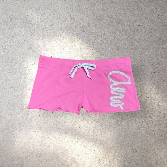 !! SOLD DO NOT BUY !! Aeropostale Pink & Green Sequin Shorts - Picture 1 of 4